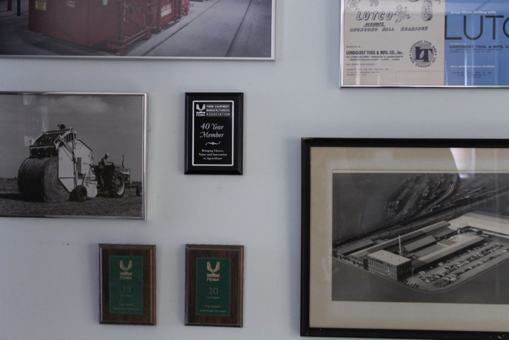 commemorative plaque symbolizing lutco's 40 years with FEMA